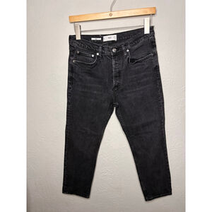 MNG Denim MAR Black Cropped Jeans Size 6